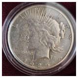 1925 S Peace Dollar, VG