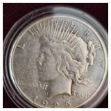 1925 S Peace Dollar, VG