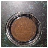 Set of 1943 Steel Pennies and Lincoln 1st and Last Year Wheat Pennies