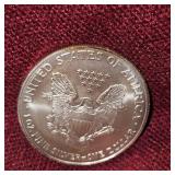 2003 Silver Eagle(1oz) and 1943 Steel Lincoln AU