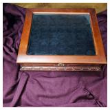 Collectible Quarters Glass Top Case