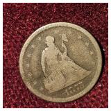 1875 Seated Liberty "20c Piece" Fine