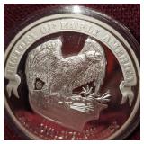 Silver Plated Pocahontas Commemorative Round