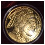 2011 Buffalo/Chief Gold Plated Round
