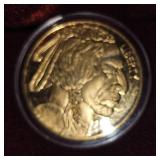2011 Buffalo/Chief Gold Plated Round