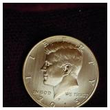 2015 Gold Plated Kennedy and 24kt 3mil tube of Gold flakes/Pieces