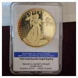 1933 Gold Double Eagle Replica, 24kt Plated