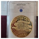 1933 Gold Double Eagle Replica, 24kt Plated