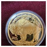 2011 Gold Gilded Big Chief/Buffalo $1