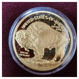 2011 Gold Gilded Big Chief/Buffalo $1