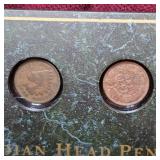 4-Indian Head Pennies