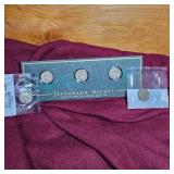 5-Jefferson War Time Silver Nickels