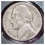 5-Jefferson War Time Silver Nickels