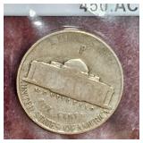 5-Jefferson War Time Silver Nickels