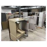 8x Office Desks & Top Shelf