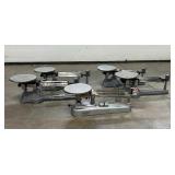 5x Ohaus Triple Beam Balance Scales