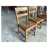 Wood Library Chairs