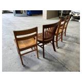 Wood Library Chairs