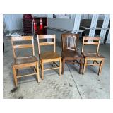 Wood Library Chairs
