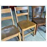 Wood Library Chairs