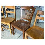 Wood Library Chairs
