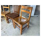 Wood Library Chairs
