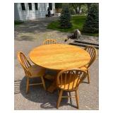 Oak Table with 4 Chairs
