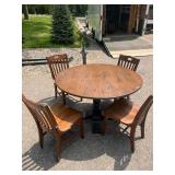 Oak Table with 4 Chairs