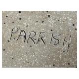 Artisan Crafted Ribbed Pottery Pitcher by Parrish