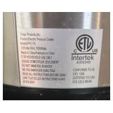 Tristar Power Pressure Cooker XL Model: PPC770