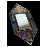 Shimmering Stained Glass Mirror
