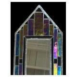 Shimmering Stained Glass Mirror
