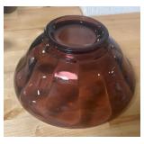 Decorative Footed Amethyst Glass Bowl