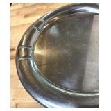 Nambe Bowl and Silver Plated Serving Platter