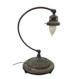 Vintage Turkish Swan Neck Metal Table / Desk Lamp