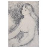 "Baigneuse" Drypoint Etching Print by Pierre-Auguste Renoir