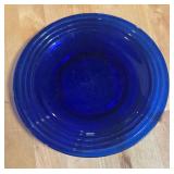 Set of Eight Bermioli Rocco Cobalt Blue Glass Plates