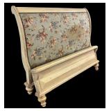 Harden Queen-Size Headboard with Floral Upholstery