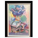 "Woman with a Red Hat" Print by Henri Matisse Exhibition Print for the S. Haas Collection San Fransisco Museum of Modern Art