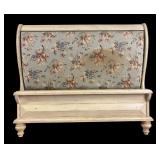 Harden Queen-Size Headboard with Floral Upholstery