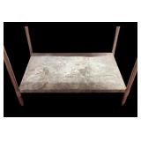 Heavy-Duty Work Table with Butcher Block Top and Storage