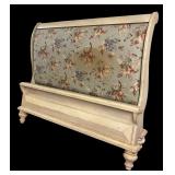 Harden Queen-Size Headboard with Floral Upholstery