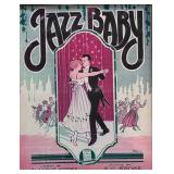 Cover Art of Jazz Baby Sheet Music Lyrics by Blanche Merrill and Music by M.K. Jerome