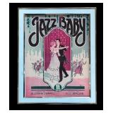 Cover Art of Jazz Baby Sheet Music Lyrics by Blanche Merrill and Music by M.K. Jerome