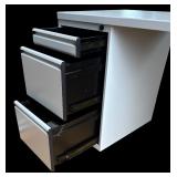 Office Desk with Integrated Storage Drawers