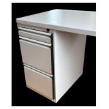 Office Desk with Integrated Storage Drawers