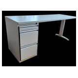 Office Desk with Integrated Storage Drawers