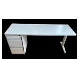 Office Desk with Integrated Storage Drawers