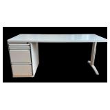Office Desk with Integrated Storage Drawers