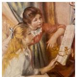 "Two Girls at the Piano" Framed Print by Pierre-Auguste Renoir